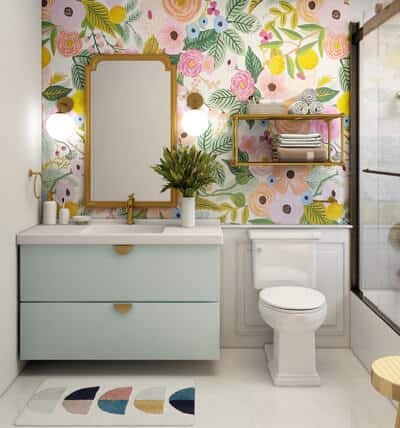 el vinil es una forma de reformar un baño sin obra